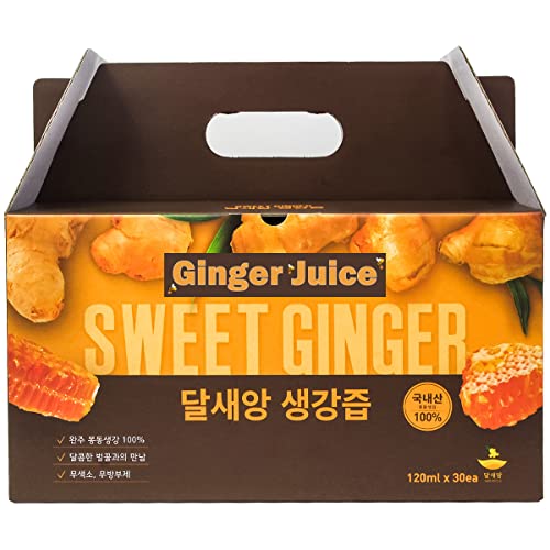 Sweet Honey GINGER JUICE 4 oz per Pack, 30 Packs 생강쥬스, Produ...