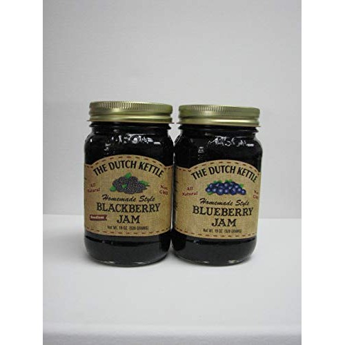The Dutch Kettle Blackberry Seedless &Amp; Blueberry Jam &Amp; 19 Oz Jars