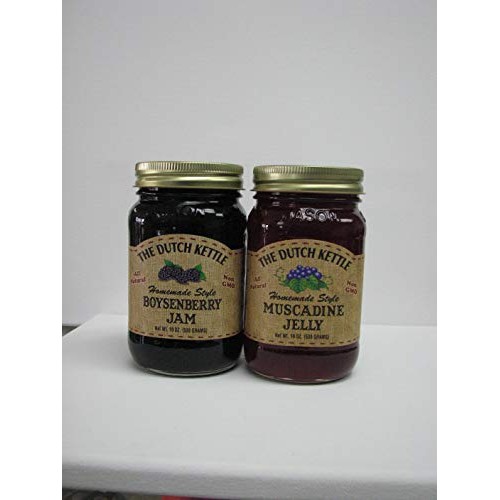 The Dutch Kettle Boysenberry Jam &Amp; Muscadine Jelly 19 Oz Jar