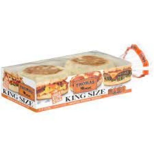 Thomas KING SIZE English Muffins-12oz. 4-Count- 2PK