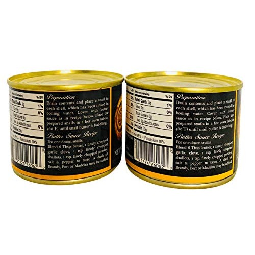 Two Cans Of Roland Escargots Very Large Snails - 2 Dozen In Each