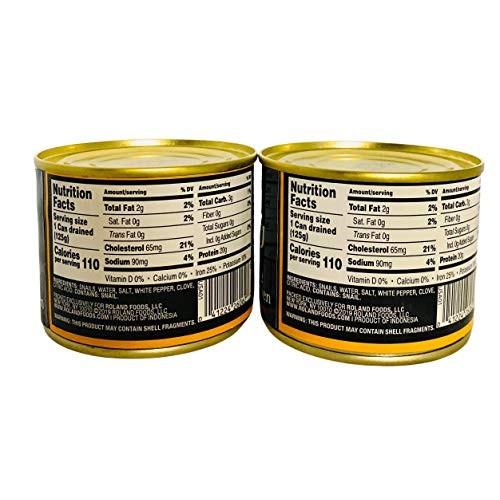 Two Cans Of Roland Escargots Very Large Snails - 2 Dozen In Each