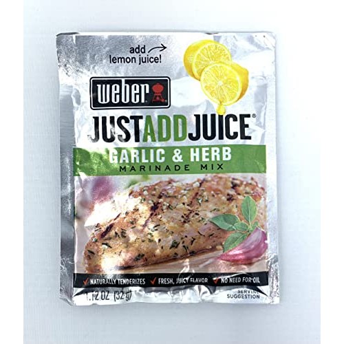 Weber Variety 5-Pack Just Add Juice Marinade Mix: Citrus Herb, G...