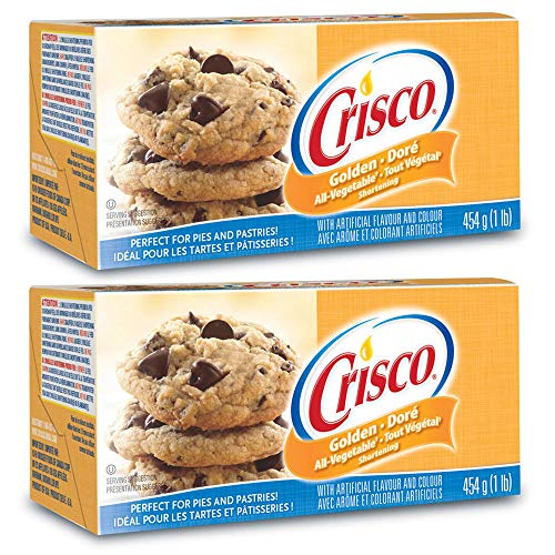 Crisco Golden All-Vegetable Shortening 454G/1Lb, 2-Pack {Importe