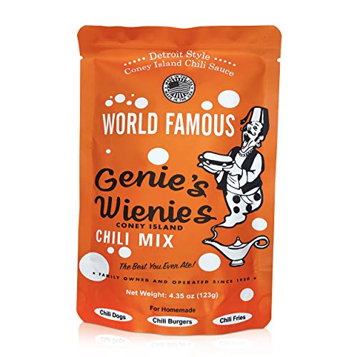 Genies Wienies Chili Mix 2 Pack, Coney Island Style Chili Sauce