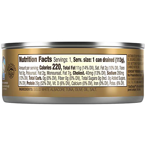 Genova Albacore Tuna In Pure Olive Oil, 5 Oz
