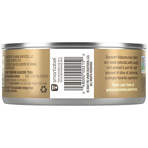 Genova Albacore Tuna In Pure Olive Oil, 5 Oz