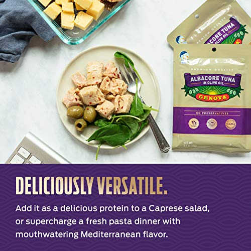 Genova Premium Albacore Tuna In Olive Oil With Sea Salt, Wild Ca