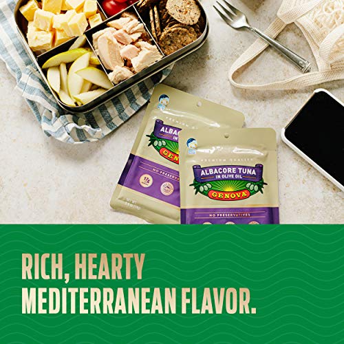 Genova Premium Albacore Tuna In Olive Oil With Sea Salt, Wild Ca