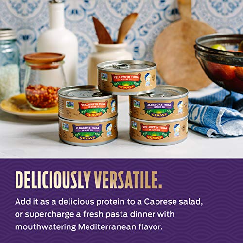 Genova Premium Albacore Tuna In Olive Oil With Sea Salt, Wild Ca