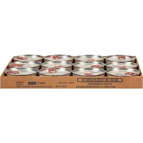 Genova Premium Yellowfin Tuna In Water, Wild Caught, Solid Light