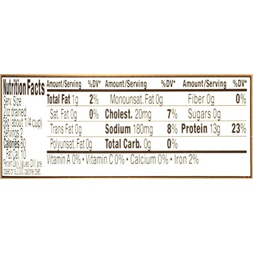 Genova Premium Yellowfin Tuna In Water, Wild Caught, Solid Light