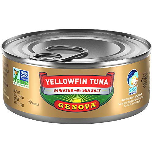 Genova Premium Yellowfin Tuna In Water, Wild Caught, Solid Light