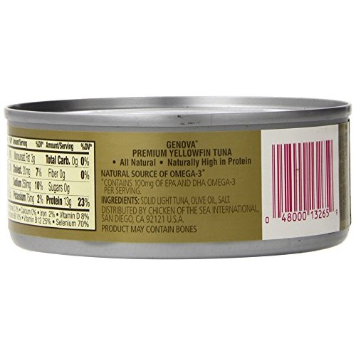 Genova Tonno Solid Light Yellowfin Tuna In Olive Oil, Each 4 Co