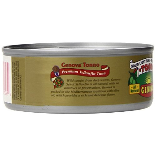 Genova Tonno Solid Light Yellowfin Tuna In Olive Oil, Each 4 Co