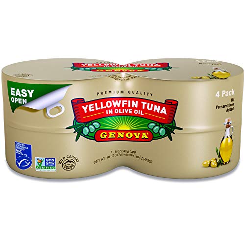 Genova Tonno Solid Light Yellowfin Tuna In Olive Oil, Each 4 Co