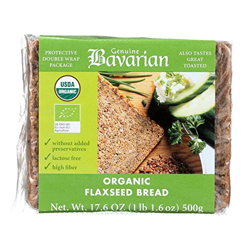 Genuine Bavarian Organic Flaxseed Bread, 17.6 Ounce - 6 Per Case.