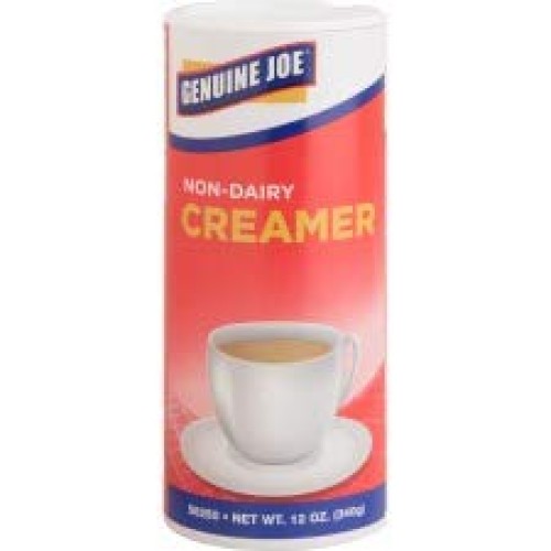 Genuine Joe 56250Ct Nondairy Creamer, Powdered, Canister, 12Oz,