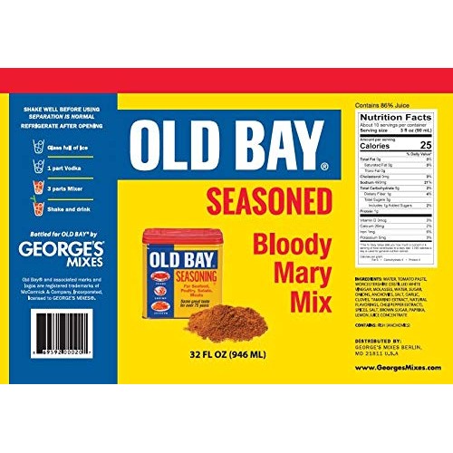 Georges Old Bay Seasoned Bloody Mary Mix