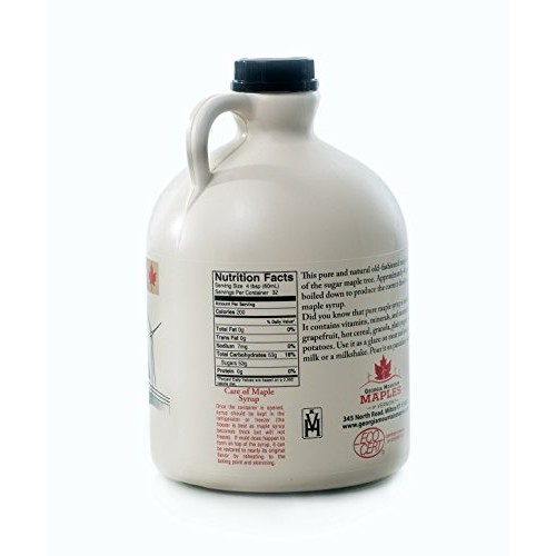 Georgia Mountain Maples Of Vermont, Organic Maple Syrup, Dark Co