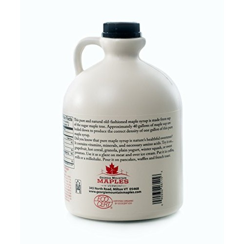 Georgia Mountain Maples Of Vermont, Organic Maple Syrup, Dark Co