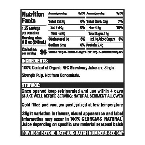 Georgia’s Natural Berry Juice Variety Pack – 12-Pack Organic Jui...