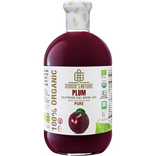 Georgia’s Natural Organic Plum Juice – All-Natural, Cold Pressed...