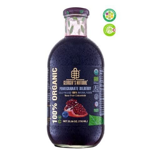 Georgia’s Natural Organic Pomegranate and Blueberry Juice Fusion...