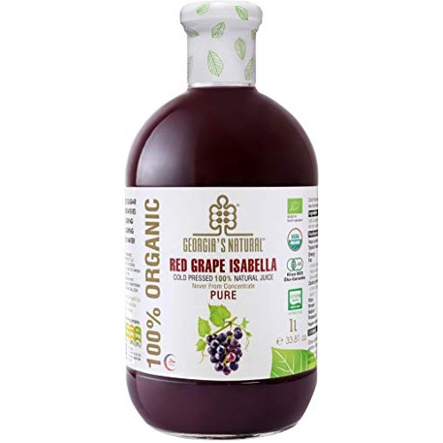 Georgia’s Natural Organic Red Grape Juice – Pure Cold Pressed Ju...