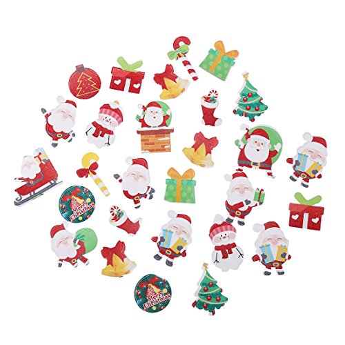 Georld 48 Pcs Wafer Edible Christmas Paper Party Cake &Amp; Cupcake