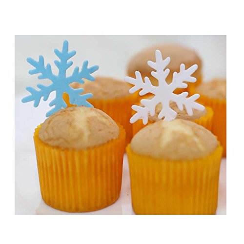 Georld Set Of 48 Edible Snowflakes Cupcake &Amp; Cake Toppers Christ