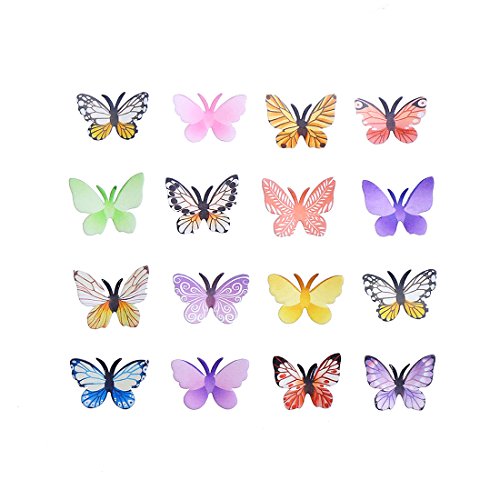 Georld Set Of 48 Piece 1.77 Edible Butterflies Cake &Amp; Cupcake T