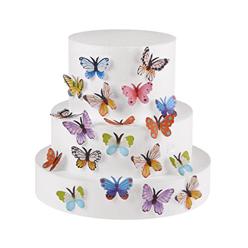 Georld Set Of 48 Piece 1.77 Edible Butterflies Cake &Amp; Cupcake T