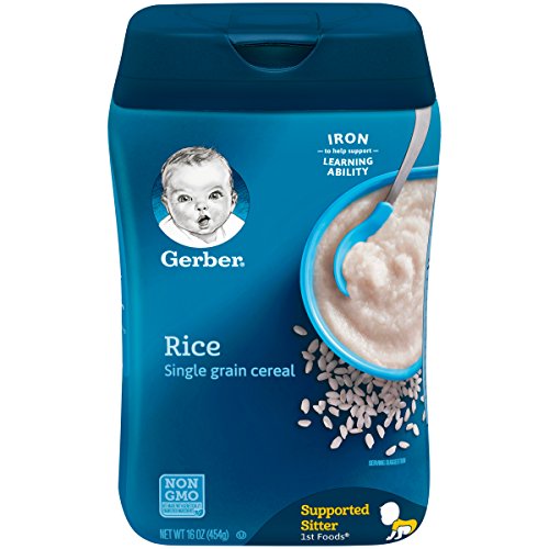 Gerber Baby Cereal Single-Grain Rice Baby Cereal, 16 Ounce