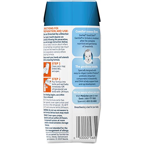 Gerber Good Start Gentle Non-Gmo Ready To Feed Infant Formula St