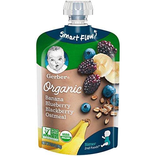 Gerber Organic 2Nd Foods Baby Food, Banana, Blueberry &Amp; Blackber