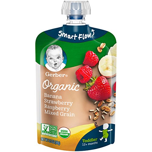 Gerber Organic 2Nd Foods Baby Food, Bananas, Red Berries &Amp; Grano
