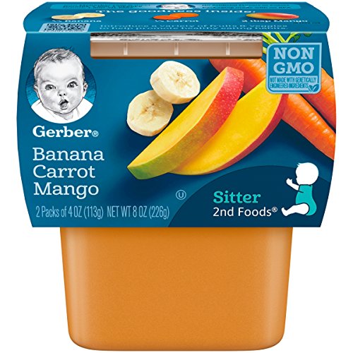 Gerber 2Nd Foods Banana, Carrot &Amp; Mango Pureed Baby Food, 4 Ounc