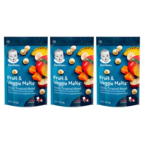 Gerber Fruit &Amp; Veggie Melts Freeze-Dried Fruit &Amp; Vegetable Snack