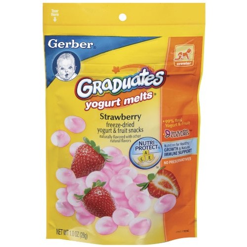 Gerber Graduates Yogurt Melts, Strawberry, 1-Ounce Pouches Pack