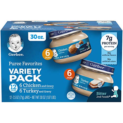 Gerber Purees 2Nd Foods Beef &Amp; Gravy, 10Count