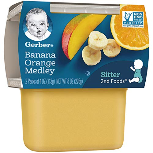 Gerber 2Nd Foods Fruits - Banana Orange Medley - 4 Oz - 2 Ct - 8