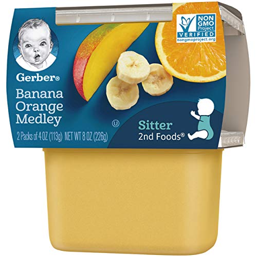 Gerber 2Nd Foods Fruits - Banana Orange Medley - 4 Oz - 2 Ct - 8