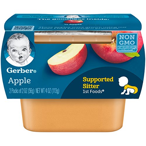 Gerber 1St Foods, Apple Pureed Baby Food, 2 Ounce Tubs, 2 Count