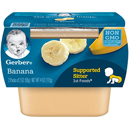 Gerber 1St Foods, Banana Pureed Baby Food, 2 Ounce Tubs, 2 Count