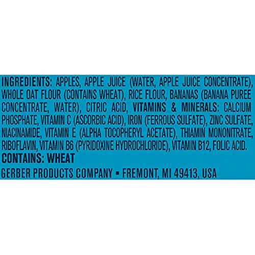 Gerber 2Nd Foods, Apple &Amp; Banana With Mixed Cereal Pureed Baby F