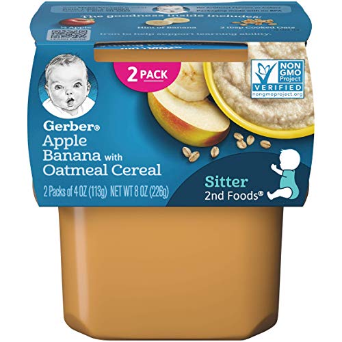 Gerber 2Nd Foods Apple Banana With Oatmeal Cereal Pack Of 8