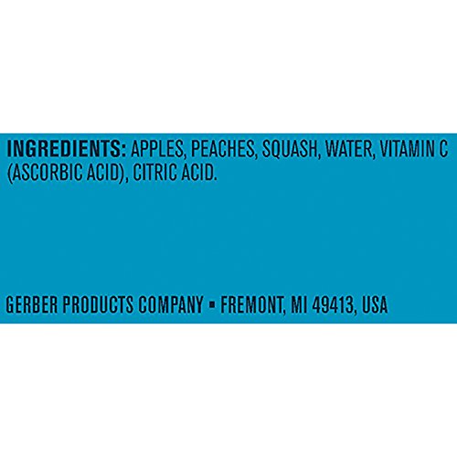 Gerber 2Nd Foods Apple Peach Squash, 4 Ounce Tubs, 2 Count Pack