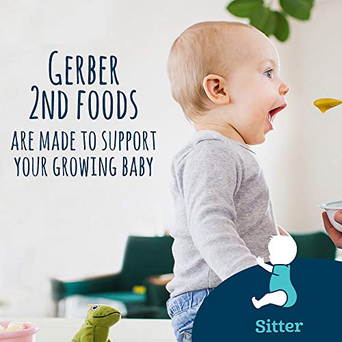 Gerber 2Nd Foods Apple Peach Squash, 4 Ounce Tubs, 2 Count Pack