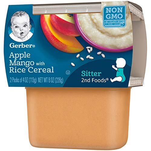 Gerber 2Nd Foods, Apples &Amp; Mangos With Rice Cereal Pureed Baby F
